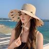 Sweet Wide Brim Sun Hat Anti-UV Sun Protection Cap Elegant Sunshade Fisherman Hat  Girls