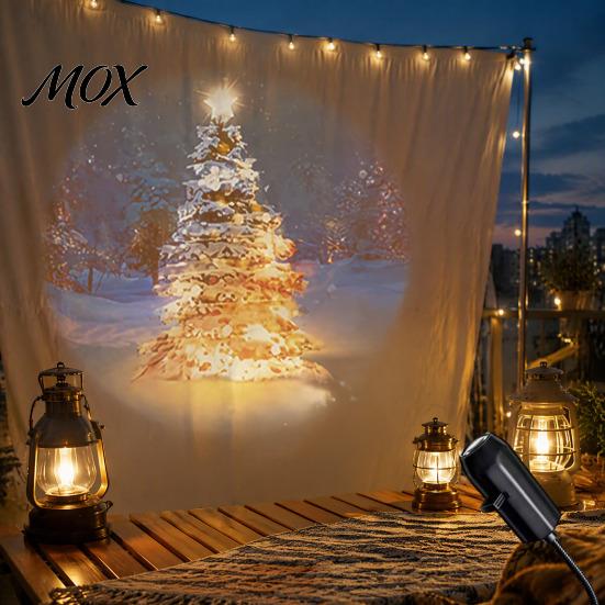 Decorative Light for Gatherings Christmas Halloween Projector, 3/6/10 Festive Scenes, 5D Holographic Night Compact USB Mood Flexible Gooseneck