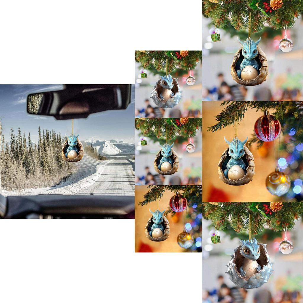 Adorable Cartoon Dragon Baby Christmas Ornament For Festive Family Decoration