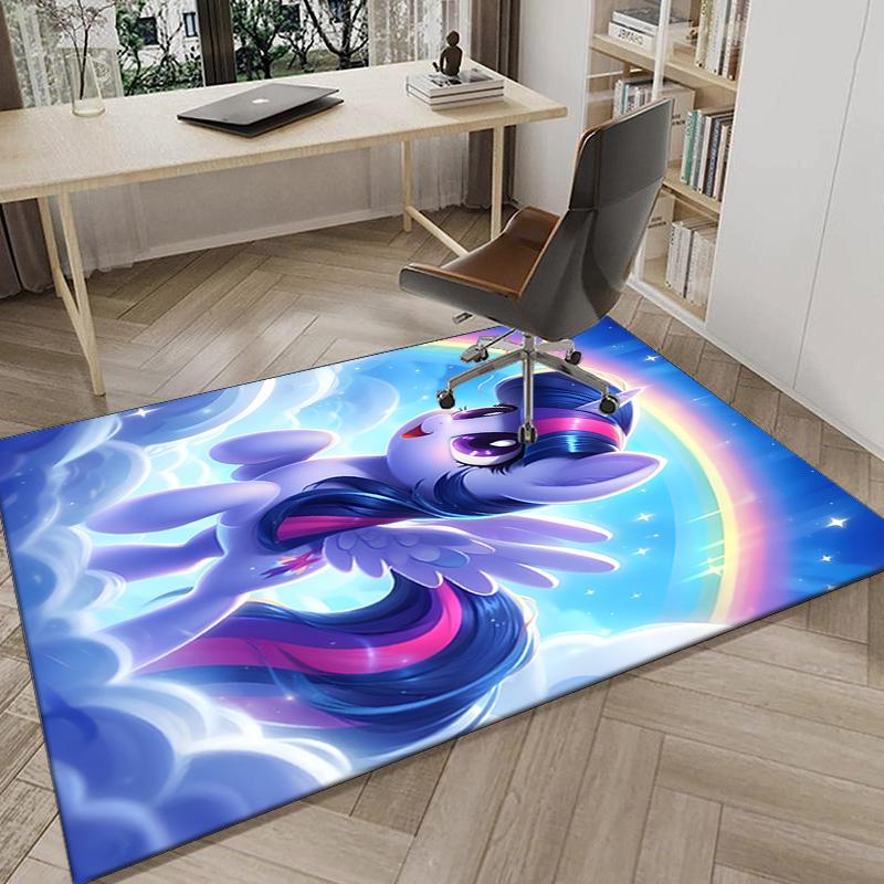 Twilight Sparkle's unicorn Carpet, Chair Rug,Rug for Office Bedroom living rooms, Doormat decor Fan Gift Christmas Gift