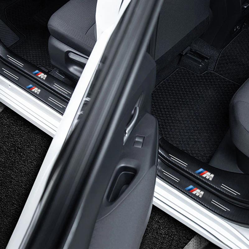 2026 Hot BMW Car Door Carbon Fiber Sill Protector Stickers For M Performance E92 E91 X3 F10 E90 F30 F40 E46 E60 F20 X5 E70 E39 E36 E87 X7 HP5