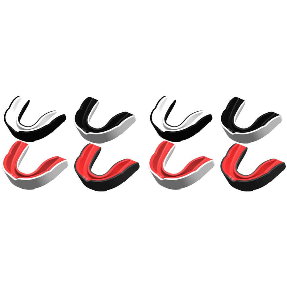 4-12Pcs Fighting Training Mouth Guard Boxing Gum Shield Adult Junior Mouthguard Football Wrestling Boxing Teeth Protection