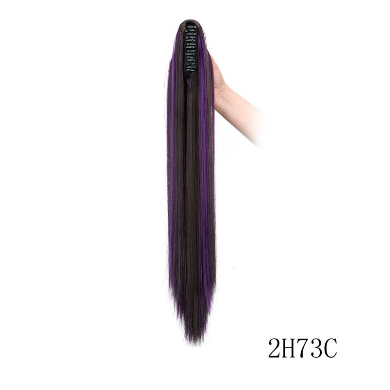 Claw Ponytail Extensions Long Straight Ponytails for Women Hairpieces Synthetic Hair Pony Tails Clip in Hairpiece