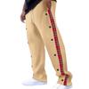 New men's row buckle spelling plaid webbing casual trousers straight trousers outdoor trousers men's new