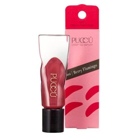 

Цветная сыворотка для губ Ягодный Ягодный Тинт Блеск Увлажняющая Сделано в Японии PUCCÚ (002 Фламинго) Фламинго/ПУККУ Красный, Стойкая помада, Сыворотка, Популярная,