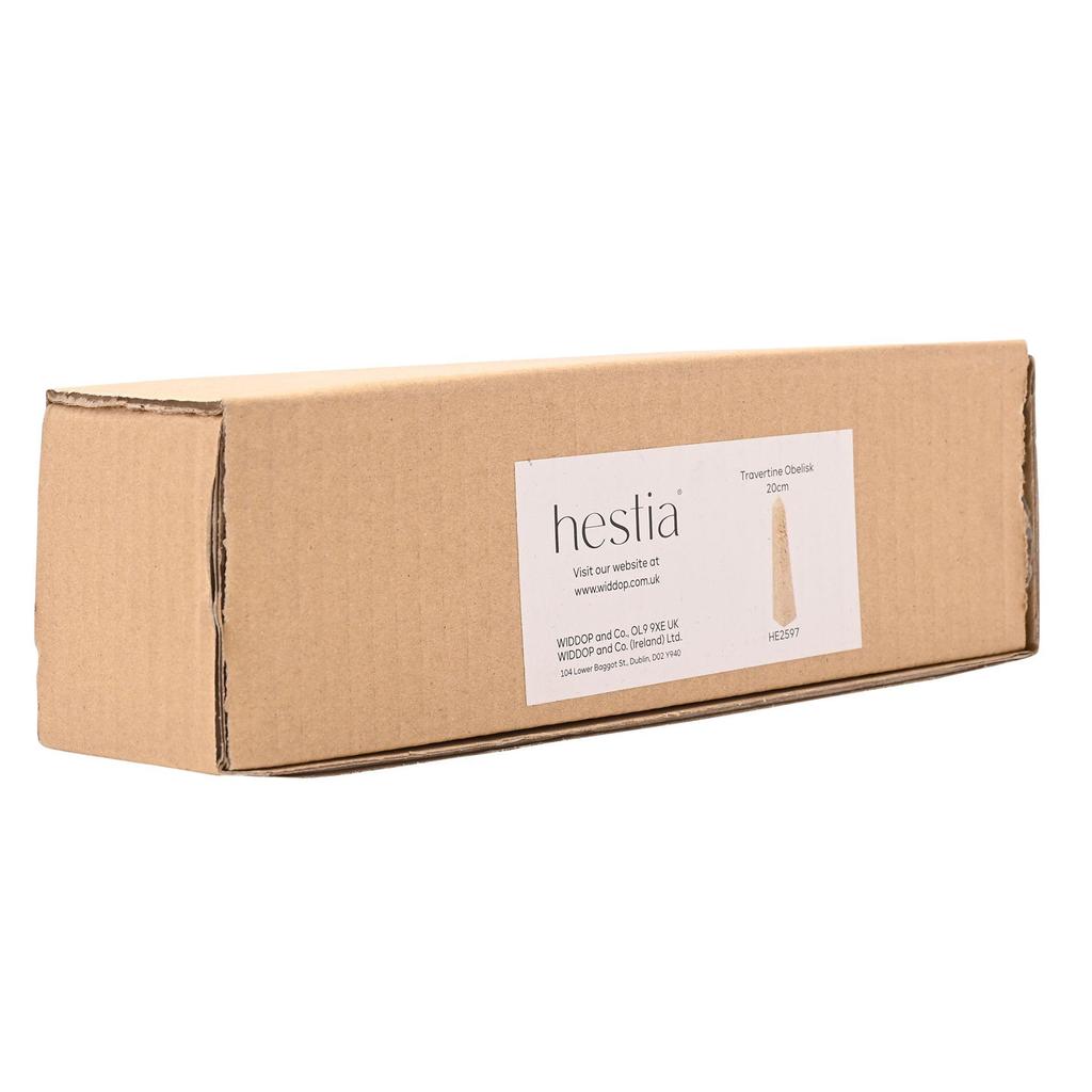 Hestia Travertine Pillar Ornament