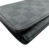 LOUIS VUITTON N62665 Damier Grafitte leather Brazza Portefeuille Purse gray leather mens Used