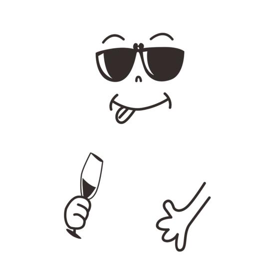 

Привлекательная наклейка на холодильник, экологически чистый большой забавный мультяшный смайлик, мебель C