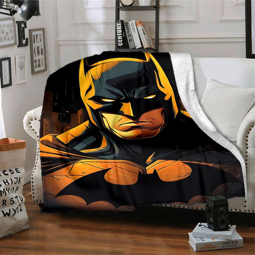 1pc Batman, Cape Flannel Throw Blanket Soft, Warm & Cozy for Couch, Bed, Office, and Travel Versatile All Season Gift, Christmas present