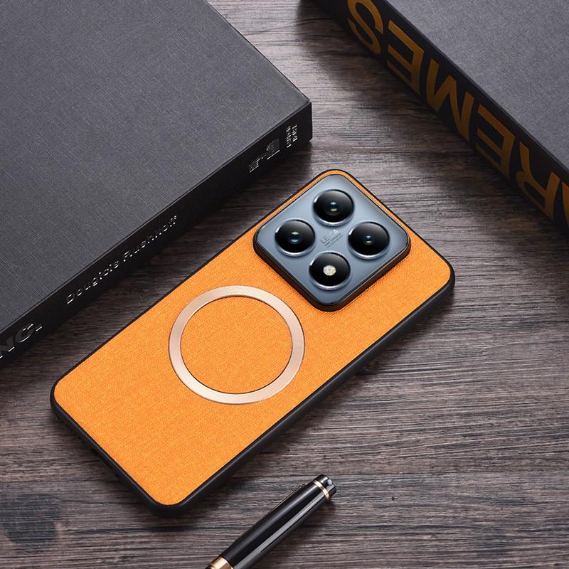 For Xiaomi Mi 14T Pro Case Luxury PU Magnetic Wireless Charging Protective Back Cover Case For Xiaomi Mi14T 14TPro Phone Shell