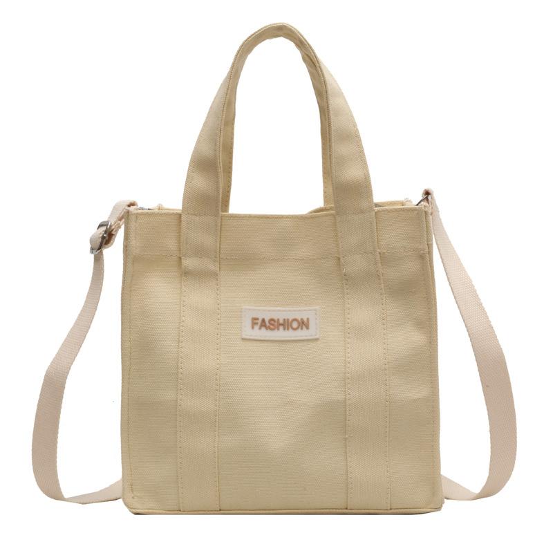 Niche Canvas Bag New Fashionable Portable Women's Small Square Bag Korean Version Versatile One-shoulder Crossbody Bag