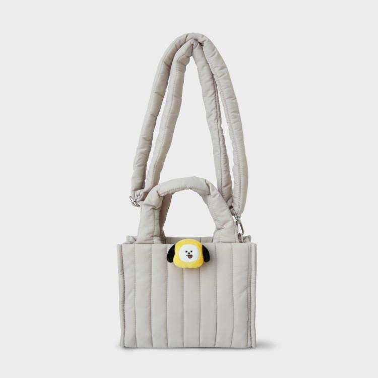 

Line Friends BT21 CHIMMY Face Doll Badge Quilted Bag