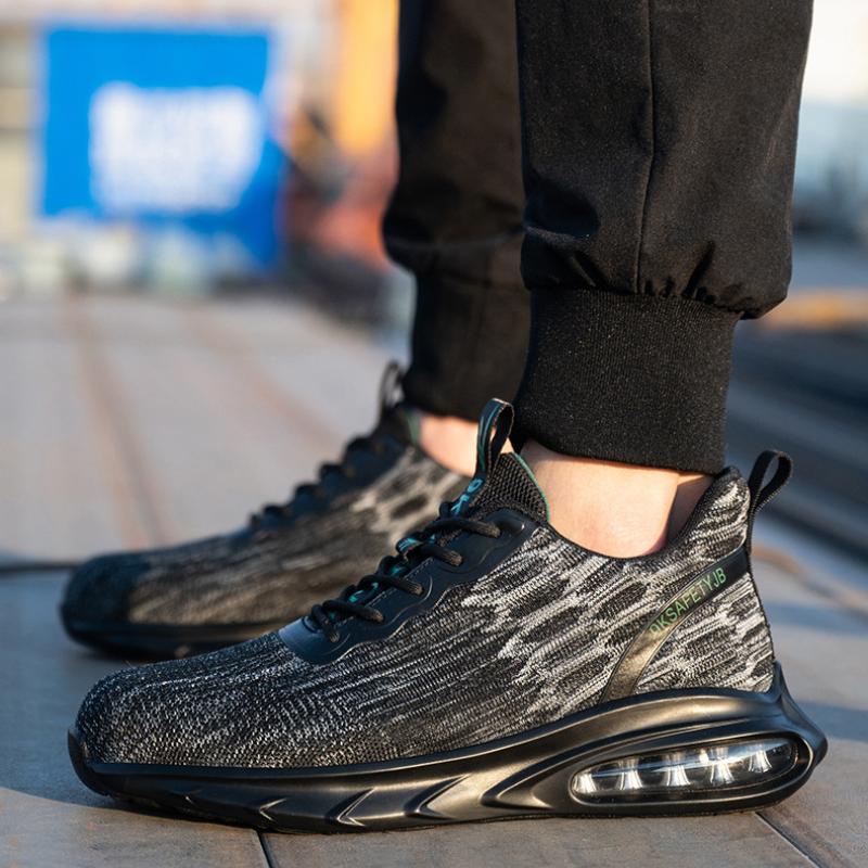 

Модная мужская строительная рабочая обувь ботинки противоударные воздушная подушка защитная обувь мужские рабочие кроссовки дышащие стальной носок защитные ботинки 39