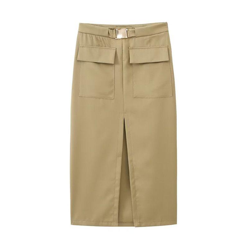 

Fashion Style 2023 Spring New Fashion Women s Clothing Slit Design Overalls Skirt 9878097 504 Figure L