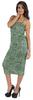 Inkmeso Womens Sexy Spaghetti Strap Dress Printed Bodycon Club Party Midi