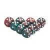 9/10 pezzi/scatola 16mm Colore Solido Colore Trasparente Dadi da Gioco Gioco da Tavolo Dadi Numerati Forma Quadrata Dadi a Punti Multicolore