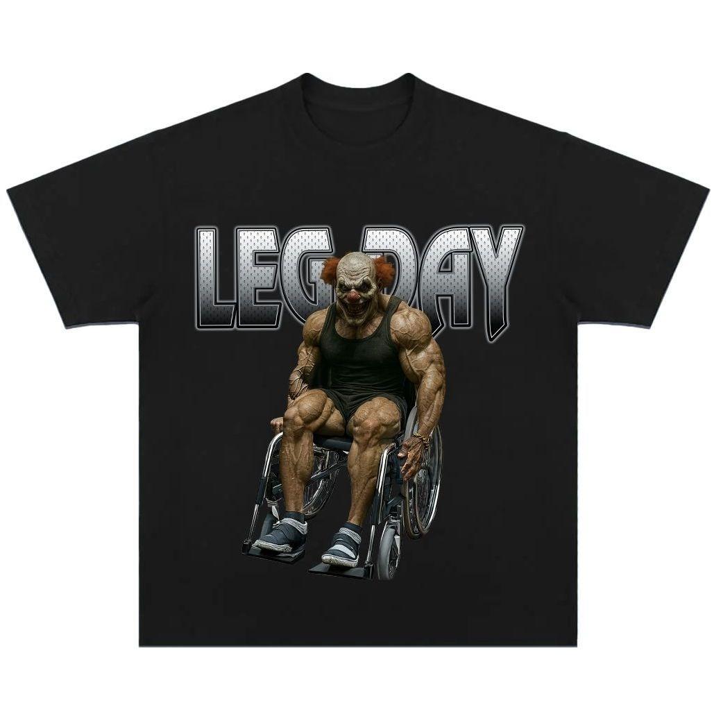 

[День тренировки ног крутого парня] Фитнес и тяжелая атлетика Периферийный дух Азотный памп Американская свободная моющаяся майка 4XL