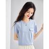 ORIGIN Silk Blend Basic Short Sleeve T-Shirt