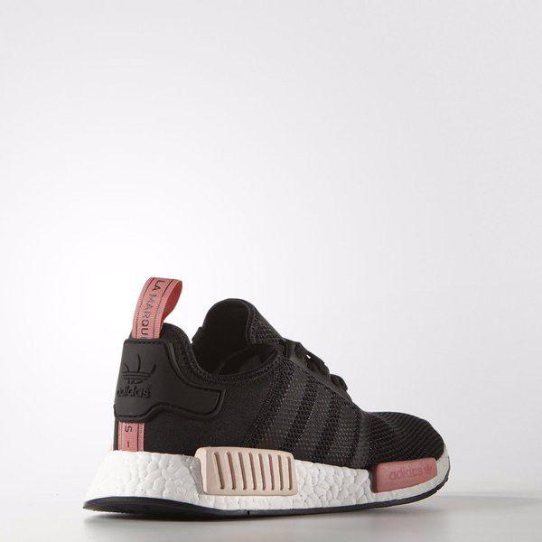 Adidas Womens NMD_R1 'Peach Pink' (women's sizes) Core Black / Core Black / Peach Pink Casual Shoes S75234