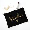 Team Bride Makeup Bag Bachelorette Party Cosmetic Bags Bridesmaid Toiletries Organizer Female Storage Make Up Case Wedding Gifts