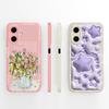 For Tecno Spark Go 2 Phone Case Fashion Flowers Patterns Soft Liquid Silicone Cover For Tecno Spark Go2 Full Coverage Shell Capa