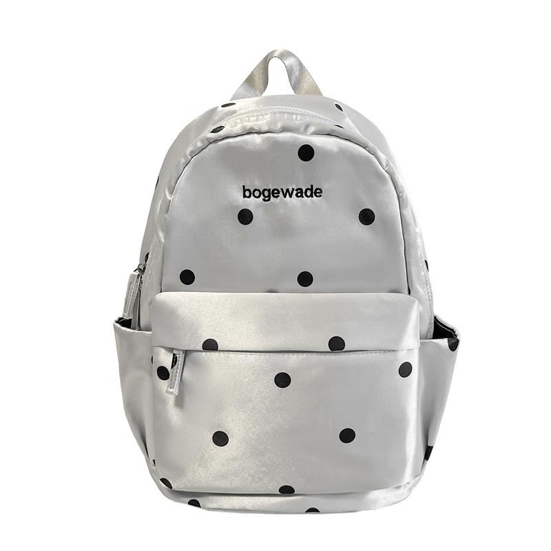 Dot Print Backpack Student Schoolbag