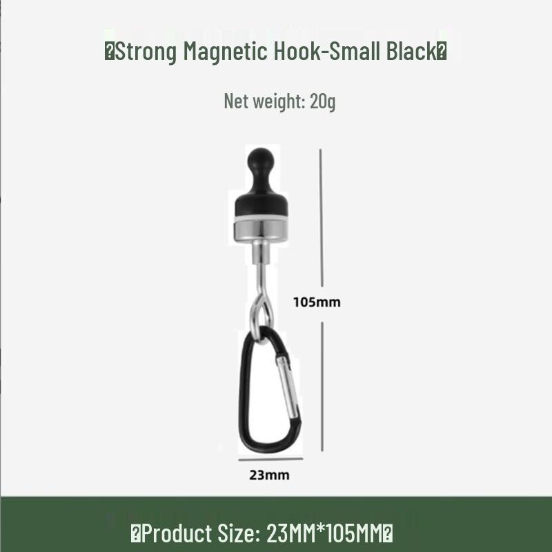 ZISIZ Outdoor Camping Magnetic Suction Cup Hook Small