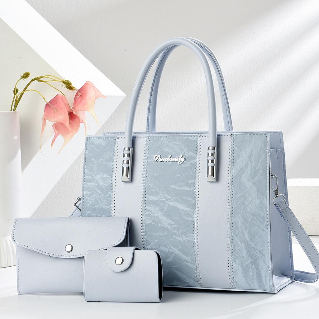 New Striped Color-block Personalized Simple Versatile Mother-and-child Bag, Single-shoulder Handheld, High-quality Large-capacity Bag