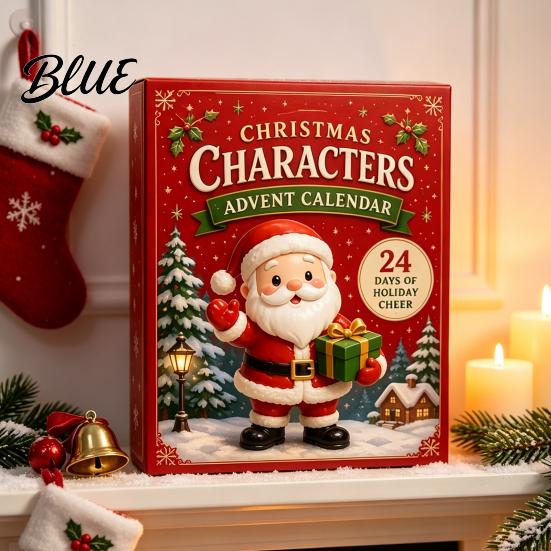 Holiday Countdown Gift 2026 Christmas Characters Advent Calendar 24-Day Food Theme Ornament Set Stocking Stuffers 2D Acrylic Hanging Decor for Tree,