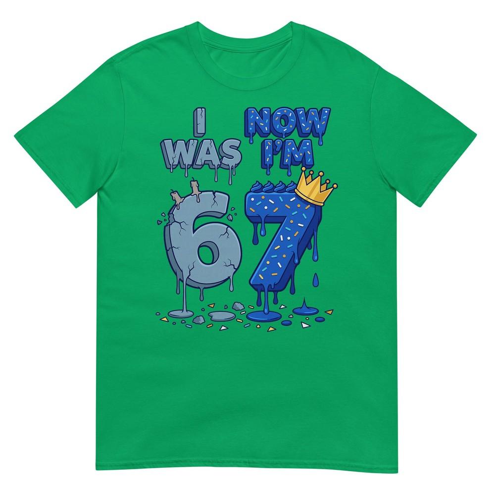 I Was 6 Now Im 7 7th Birthday 6 7 Birthday Boys Tshirt