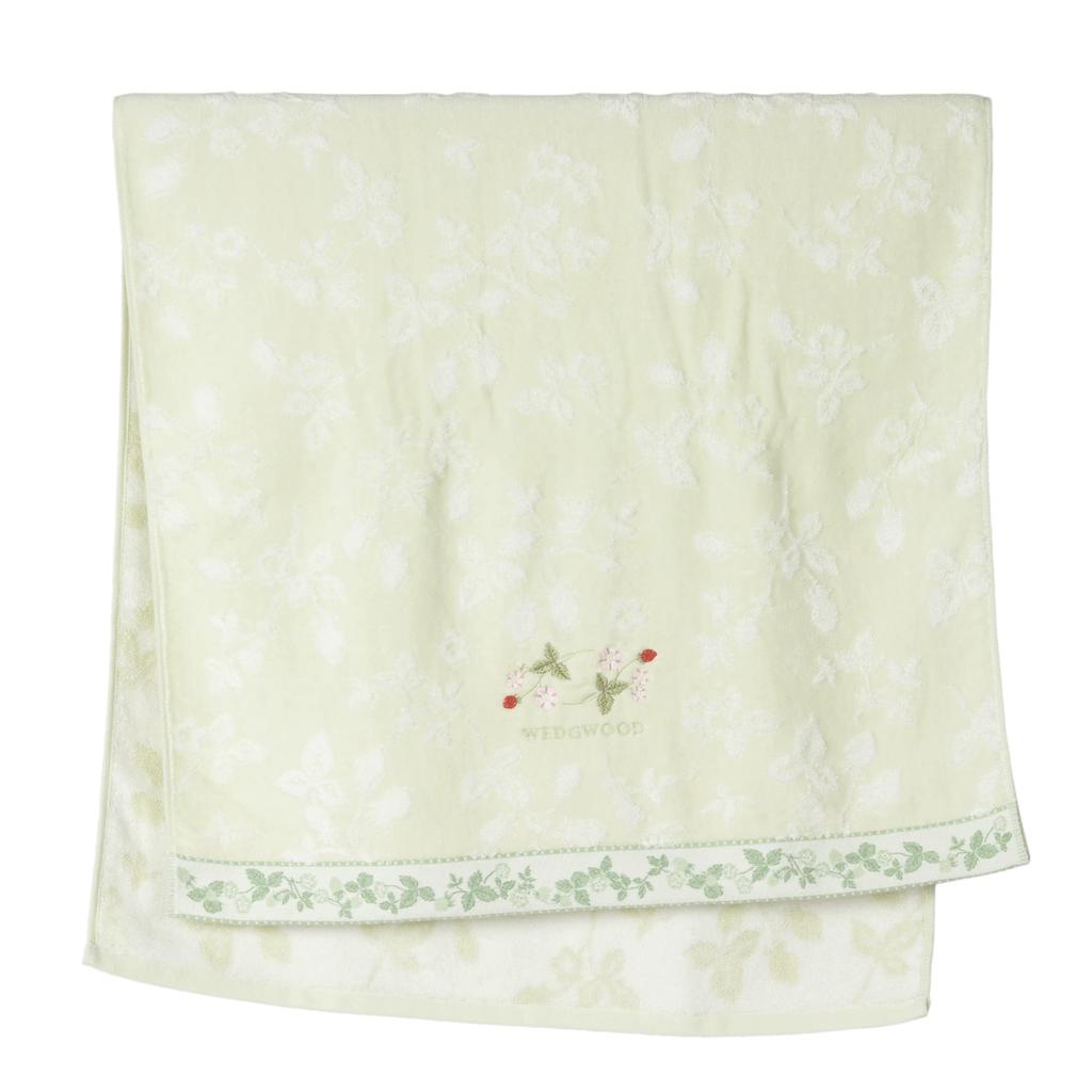 Nishikawa Bad Wedgwood Wild Shirring mit und TT11304666500 Handtuch, 60x120cm, Erdbeere, 100% Baumwolle, No-Twist Garn, Glatt, Weich, Hautfreundlich,