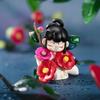 Jade Hairpin Snow Lotus Cherry Blossom Figurine Toy - Chinese Style Gift for Girls