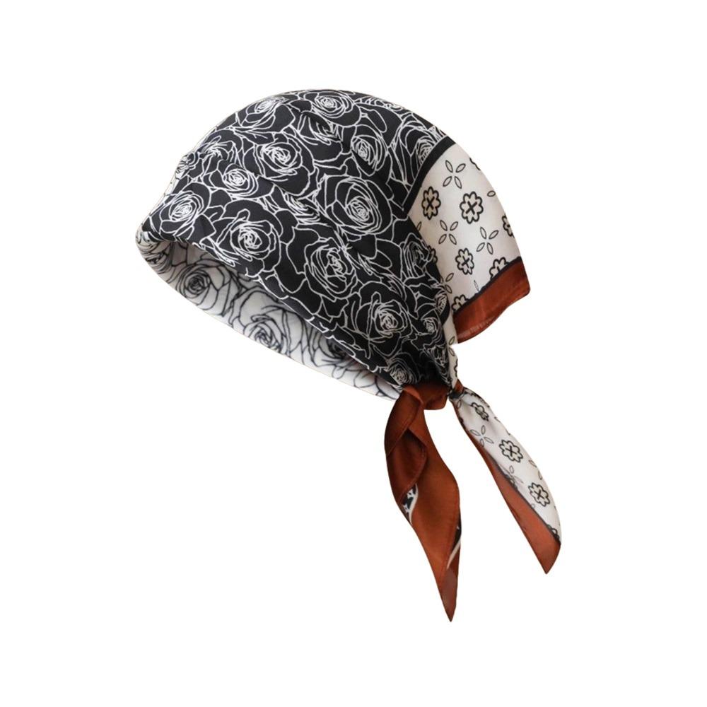 Trendy 70*70cm Hair Scarf Floral Bohemia Style Hairbands Soft Square Neckerchief Hands Bag Accessory