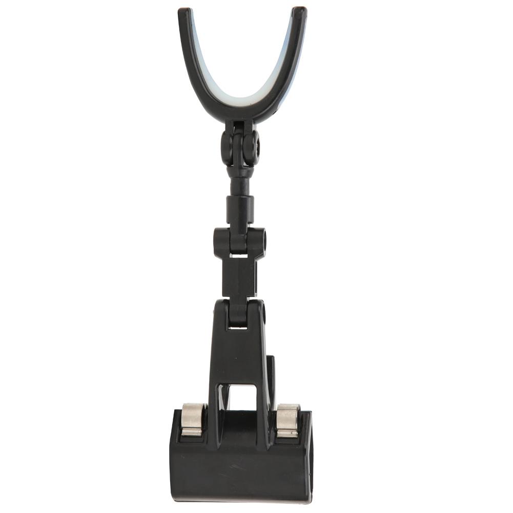 Plastic Portable Luminous Head 360 degrees Rotating Fishing Rod Bracket Holder Back Hanging Stand