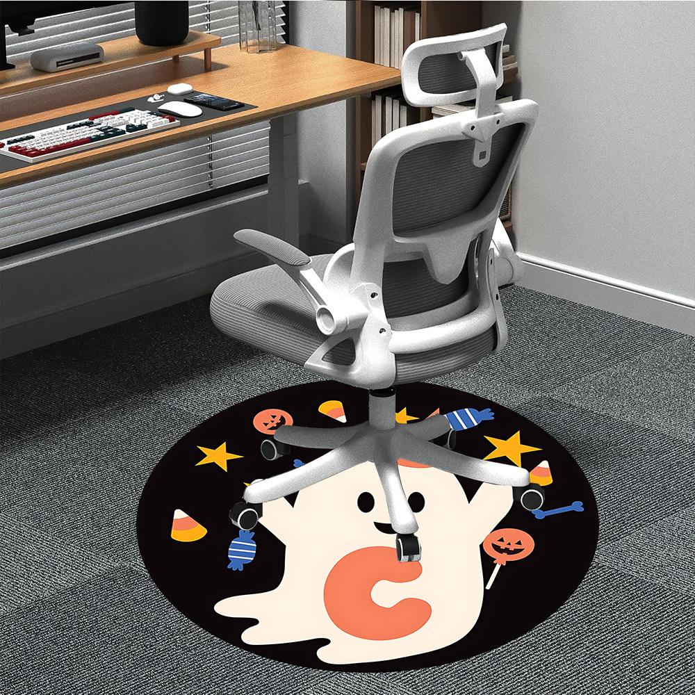1PC Halloween Ghost Chair Carpet for Office, Indoor Non-Slip Washable  Carpet, Soft Comfortable Mat For Office Room yy250930191