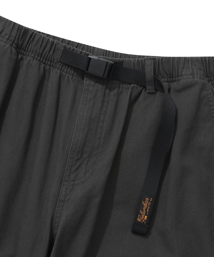 COLUMBIA UNIVERSITY Sl-Label Belted Cargo Cotton Pants Charcoal