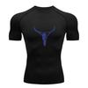 T-shirt de Fitness Compression à Séchage Rapide pour Homme, Style Long Ho