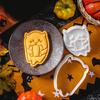 5Pcs Halloween Themed Cookie Cutter Set Halloween Biscuits Molds Set Eerie Specters Shape Biscuits Silicones Molds