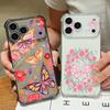 Card Slot Pocket Phone Case For iPhone Air 17 16 15 Pro Max 14 13 17 Pro 12 11 16e Shockproof Colorful Butterfly Clear TPU Cover