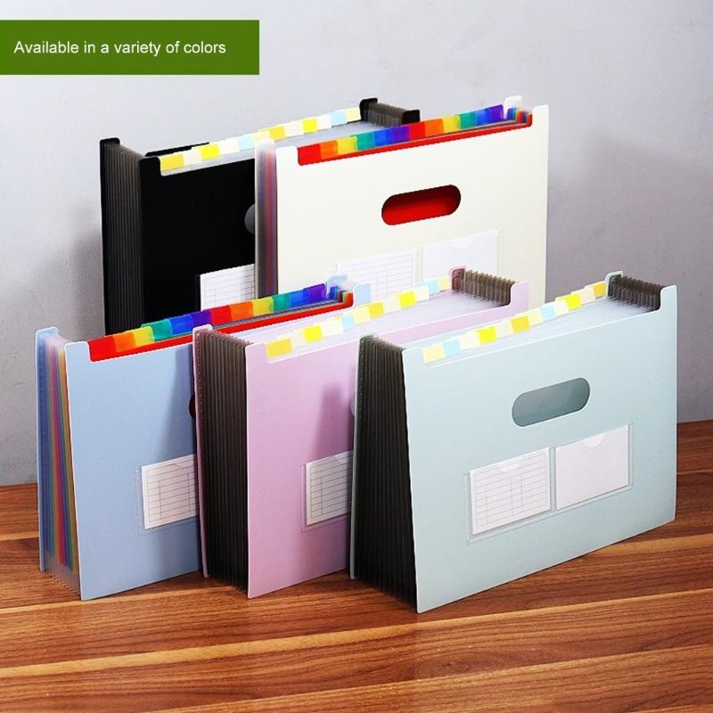 A 4 Multi-Layer Document Storage Bag Accordions File Folder Expanding File Organiser School Office Supplies