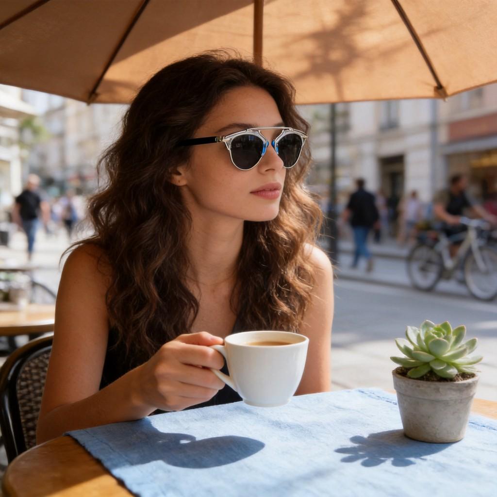 Vintage Cat Eye Sunglasses With Uv Protection Metal Frame For Fashionable Women