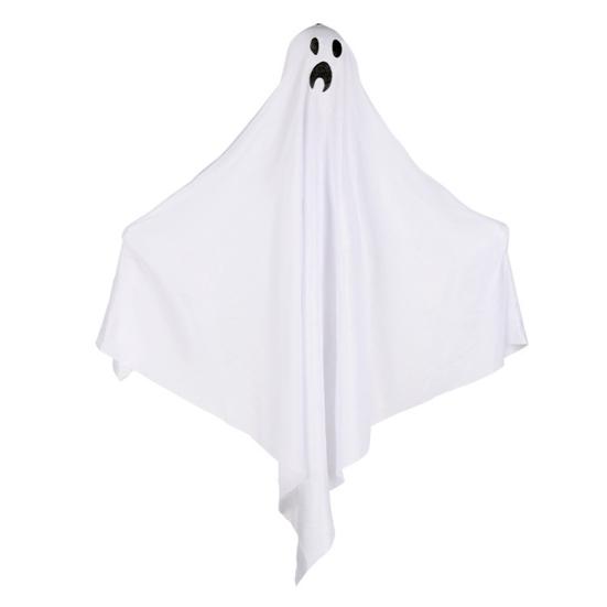 Halloween Hanging Ghost Outdoor Decoration, Cute Flying White Ghost for Front Yard, Porch, Patio, Lawn, Garden, Tree, Halloween Party Decor