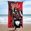 Anime Poster E-Emily HD Anime Microfiber Beach Towel Absorbent Quick dry Soft Yoga Swimming Resort Mountain Climbing Towel