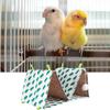 Wellensittich Bett Doppelte Höhle Papageiennest Dreieck Atmungsaktiv Wellensittich Ruhebett Zum Brüten Schlafen Bereicherung Spiel Fenster Außen