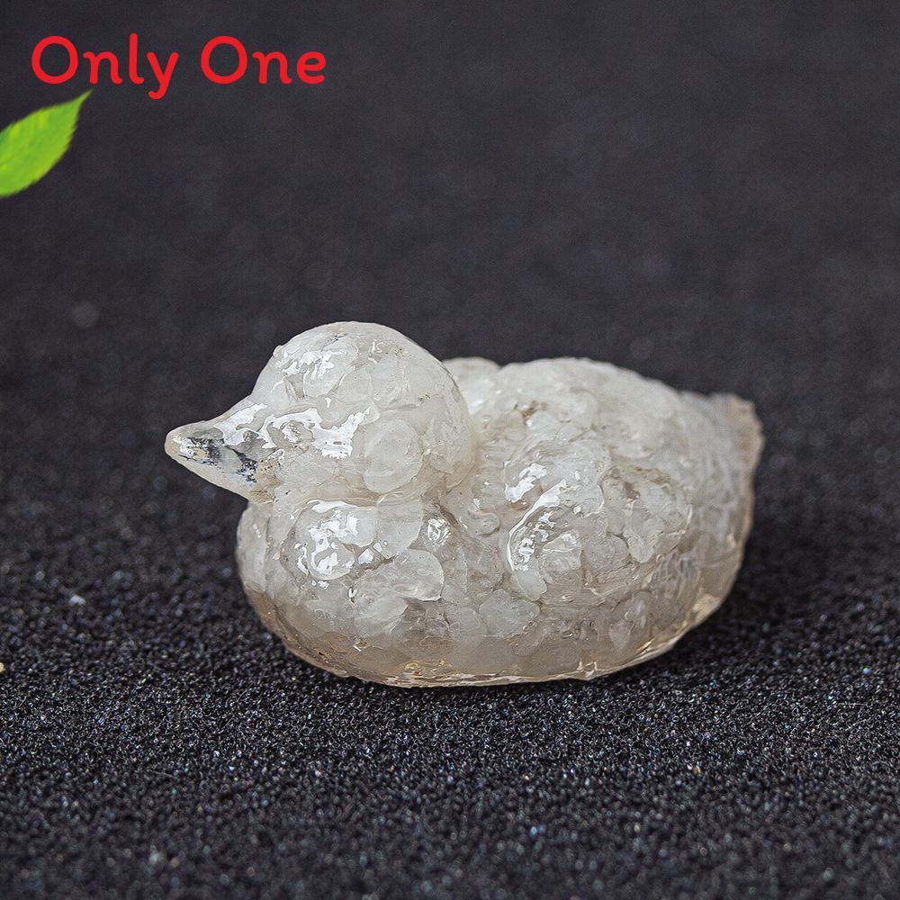 Water Crystal Resin Art Piece Duck Ornament For Home And Tabletop Decor