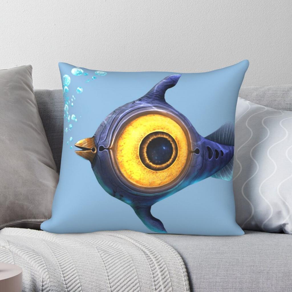 Subnautica Peeper Square Pillowcase Polyester Linen Velvet Printed Zip Decor Throw Pillow Case Bed Cushion Cover