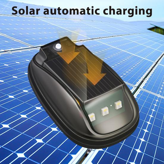 Solar Dach Blinkleuchte mit Fernbedienung Wasserdicht Drahtlos LED Warnleuchte Smart Sensor Warnleuchte für LKW PKW Motorräder