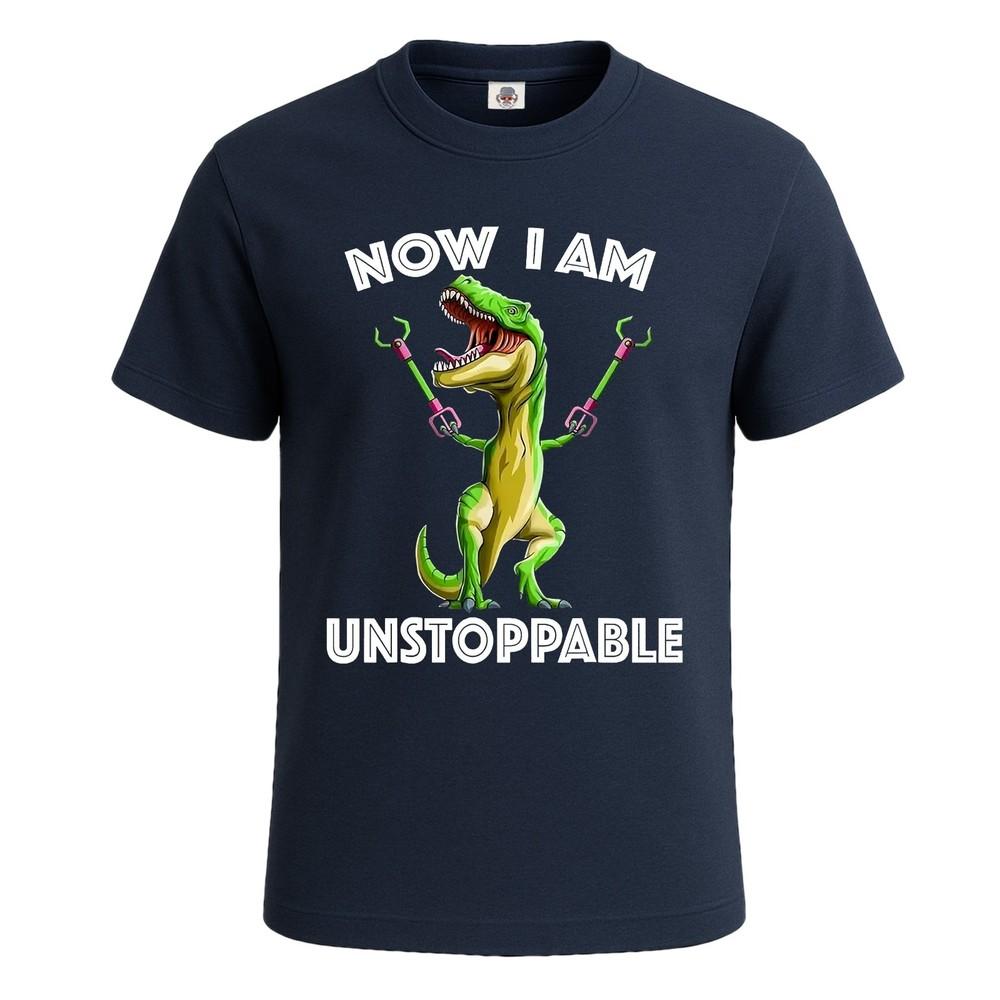 I am unstoppable trex dinosaur cute  funny tshirt for mens novelty tee top