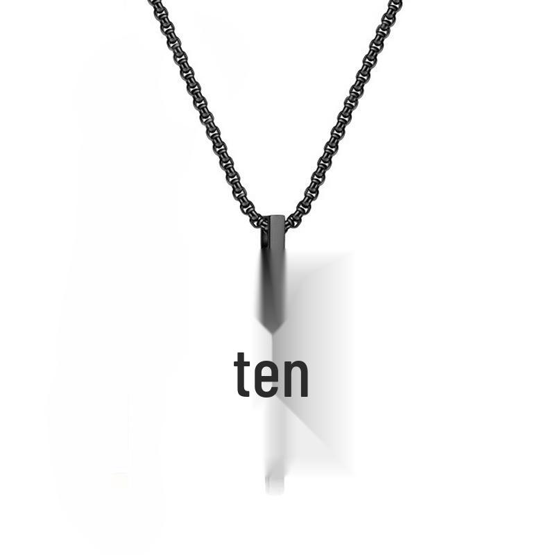Men's Hip Hop Trend Titanium Stainless Steel Cross Pendant Necklace - Non-Fading Luxury Jewelry