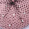 Wool beret women, mesh pearl pumpkin hat spring and autumn fashion British retro painter hat versatile